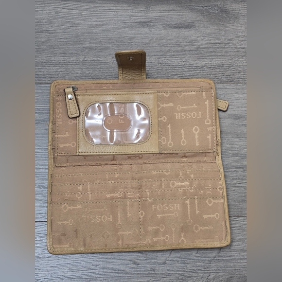 Fossil Wallet Bird Leather Colorful Fun Funky Boho - Picture 6 of 10